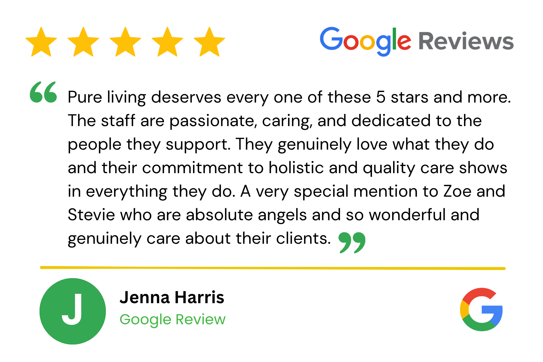 Google review 7 — 5 stars